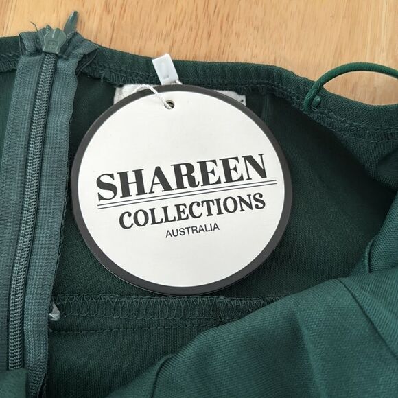 SHAREEN green Midi dress NWT - Picture 7 of 8